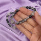 Dark and Light Gray Silver Beaded Bracelet