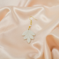 Ivory 18K Gold Pearl Dangle Drop Earrings