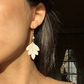 Ivory 18K Gold Pearl Dangle Drop Earrings